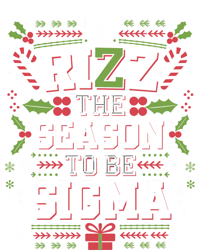 Rizz The Season To Be Sigma Gen Alpha Xmas Santa Christmas Short Acrylic Beanie