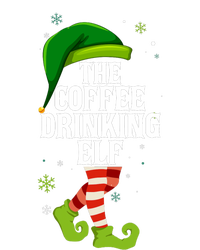 Coffee Drinking Elf Matching Family Christmas T-Shirt