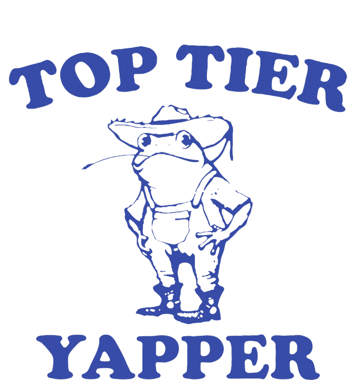 Funny Top Tier Yapper Funny Meme Cowboy Frog Yapping Quote T-Shirt