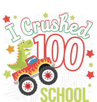 100 Days Of School Monster Truck 100th Day Of School Trex Women's Crop Top Tee