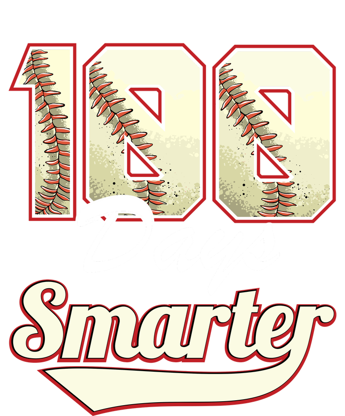 100 Days Smarter Baseball 100th Day Students And Teachers Insulated Varsity Jacket