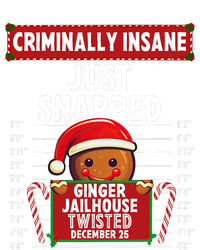 Criminally Insane Ginger Jailhouse Christmas Gingerbread T-Shirt