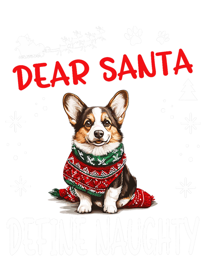 Cute Cardigan Welsh Corgi Dog Christmas Dear Santa Define T-Shirt