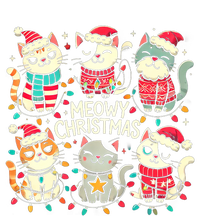 Cute Christmas Cats In Festive Outfits Design With Holiday Women's Perfect Tri Tunic Long Sleeve Shirt