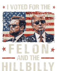 I Voted For The Felon And The Hillbilly 2024 Trump Vance Performance Sprint T-Shirt