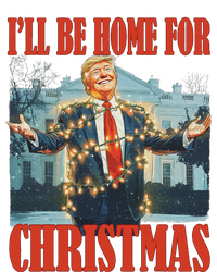 ILl Be Home For Christmas Santa Funny Trump Xmas Pajamas Pajama Set