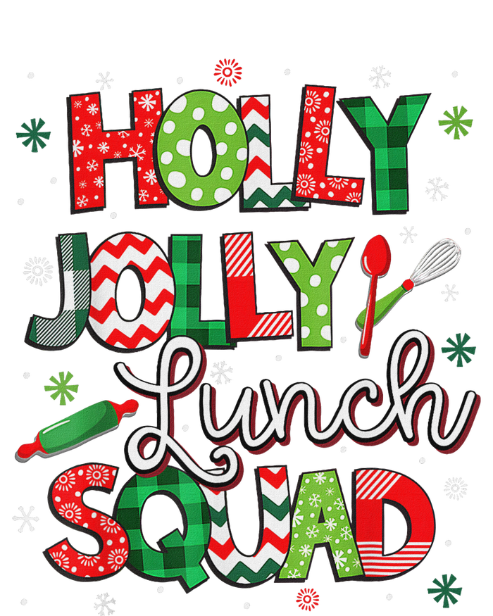 Jolly Lunch Squad Funny Lunch Lady Christmas Lunch Lady Poster