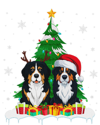 Bernese Mountain Dog Christmas Tree Lights Santa Reindeer Pj Tie-Dye Long Sleeve Shirt