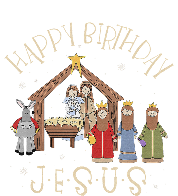 Nativity Happy Birthday Jesus Christmas Nativity Christian Poster