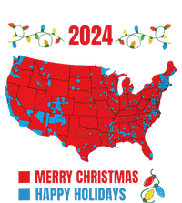 2024 Electoral Map Merry Christmas Trump Landslide Holiday Women's Flannel Pajama Set