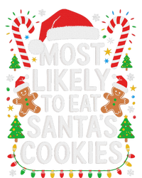 Most Likely To Eat SantaS Cookies Family Christmas Women's Flannel Pajama Set