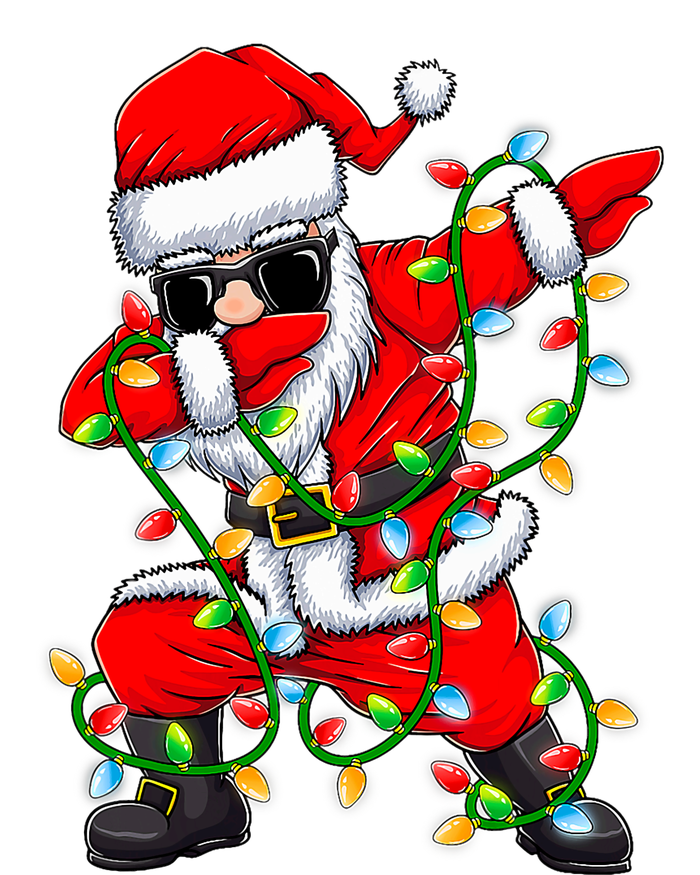 Dabbing Santa Xmas Lights Christmas Gifts T-Shirt