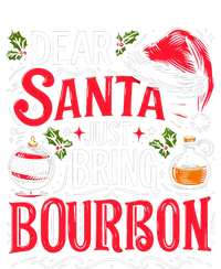 Dear Santa Just Bring Bourbon Christmas Pajamas Insulated Varsity Jacket