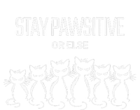 Funny Cat Stay Pawsitive Or Else Cat Lover T-Shirt