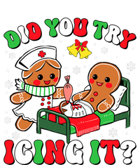 Did You Try Icing It Retro Christmas Gingerbread Nurse Squad Yupoong Adult 5-Panel Trucker Hat