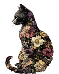 Floral Cat T-Shirt