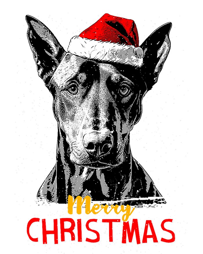 Doberman Santa Claus Hat Merry Christmas Dog Xmas Dogs T-Shirt