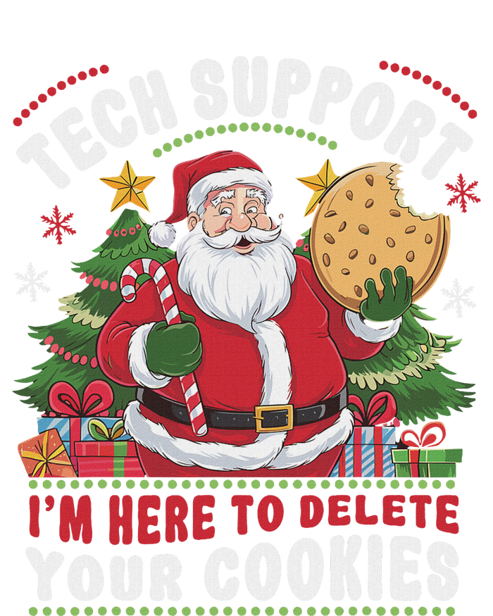 Tech Support IM Here To Delete Your Cookies Tech Christmas Women's Perfect Tri Tunic Long Sleeve Shirt