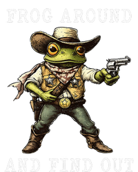 Frog Around And Find Out Funny Frog Cowboy Vintage T-Shirt