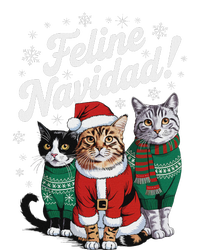 Feline Navidad Funny Cat Christmas Holiday Xmas Santa Hat Sweatshirt