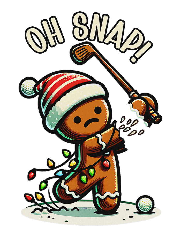 Oh Snap Gingerbreadman Golfer Golf Christmas Golfing Baby Bodysuit