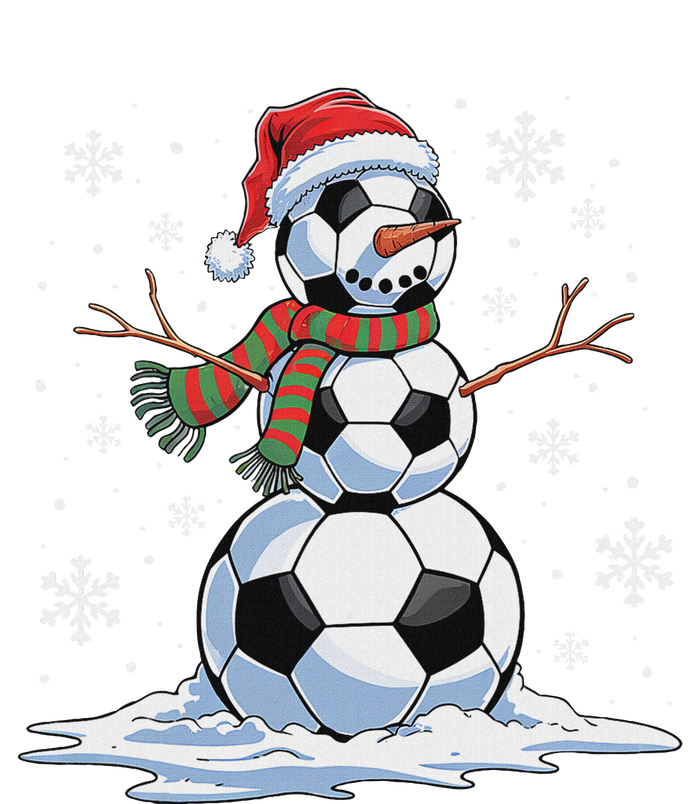 Soccer Snowman Soccer Player Santa Hat Christmas Funny Softstyle Adult Sport Polo