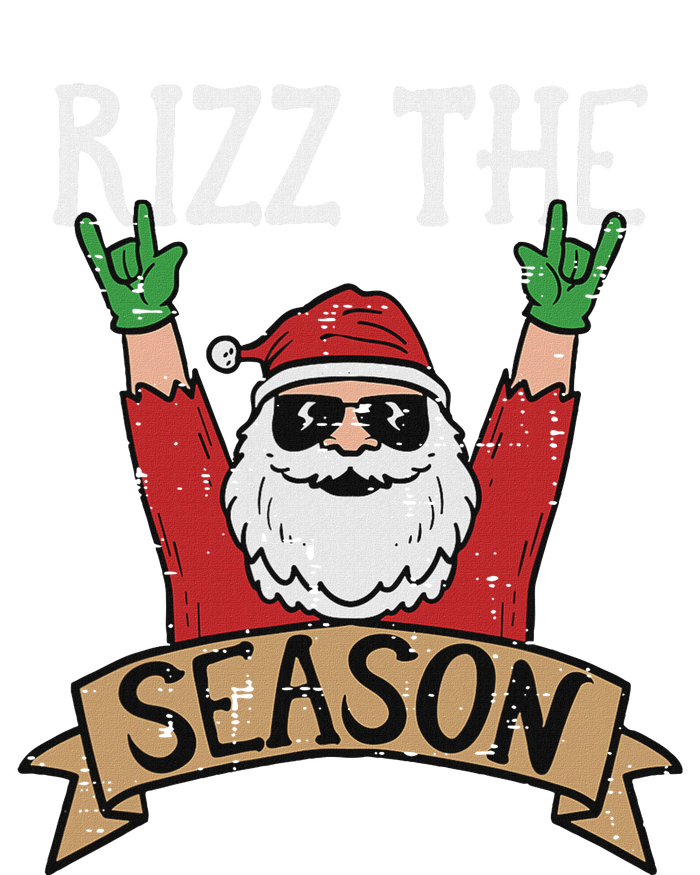 Rizz The Season Funny Christmas Santa Rock Xmas Rocker T-Shirt