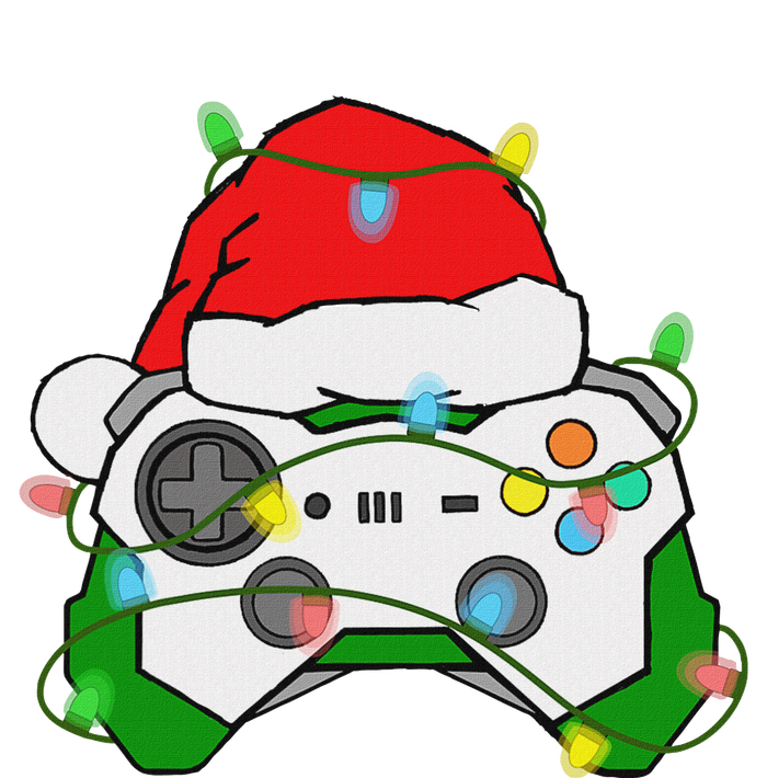 Gamer Christmas Gaming Santa Hat Video Game Controller T-Shirt