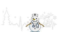 Heartbeat Nurse Snowman Nurse Christmas T-Shirt