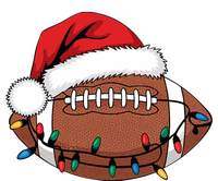 Christmas Football Player Xmas Lights Santa Sports T-Shirt