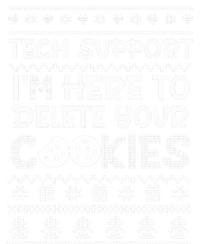 Tech Support IM Here To Delete Your Cookies Christmas Xmas Ladies Long Sleeve Shirt