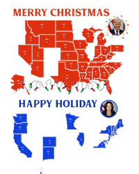 2024 Electoral Map Merry Christmas Trump Landslide Holiday Long Sleeve Shirt