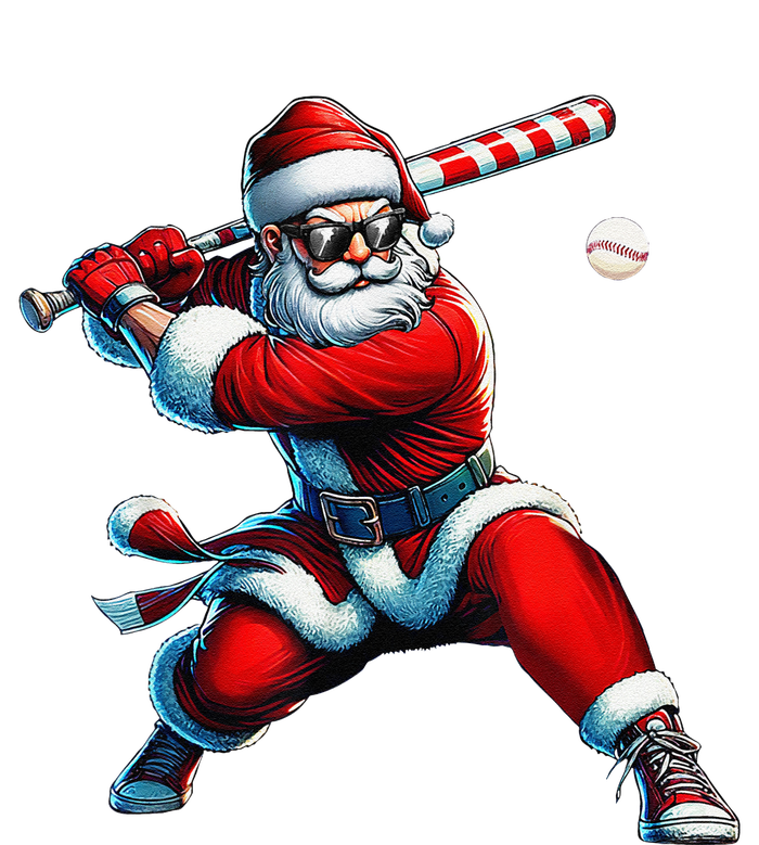 Santa Playing Baseball Christmas Baseball Player T-Shirt