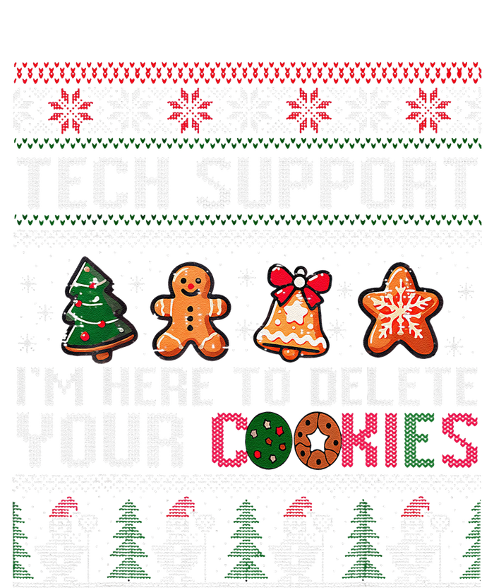 Christmas Tech Support Here To Delete Cookies Xmas Softstyle Adult Sport Polo