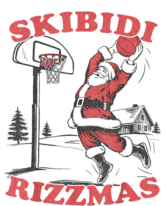 S.K.I.B.I.D.I Riz Zmas Christmas Riz Z Santa Claus Basketball Garment-Dyed Fleece Hoodie