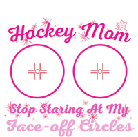 Vintage Hockey Mom Stop Staring At My Faceoff Circles Toddler Fine Jersey T-Shirt