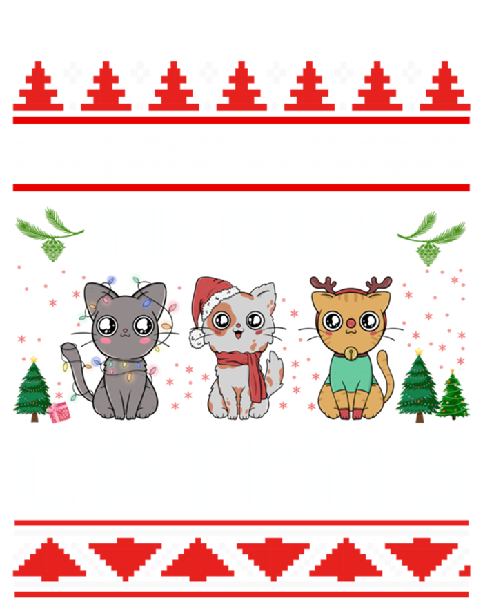 Meowy Catmas Cute Cats Funny Christmas Xmas Ugly Style Gift T-Shirt