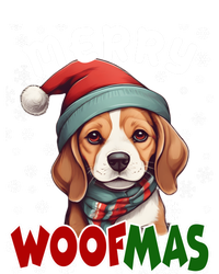 Merry Woofmas Merry Christmas Funny Beagle Dog Mom Puppy Meaningful Gift T-Shirt