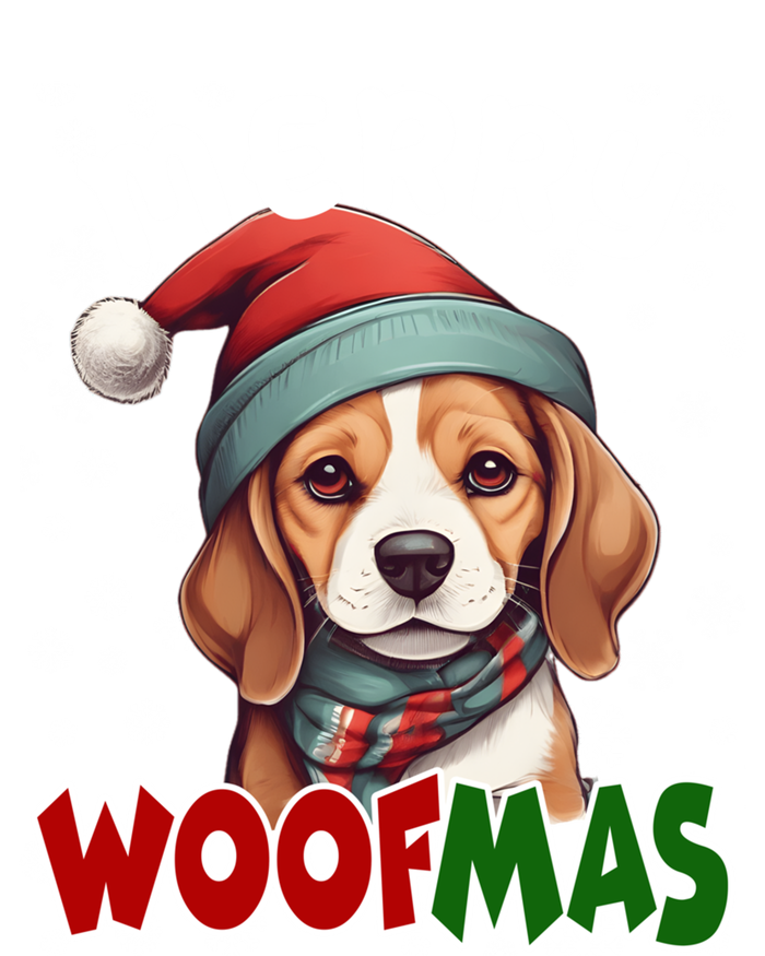 Merry Woofmas Merry Christmas Funny Beagle Dog Mom Puppy Meaningful Gift T-Shirt