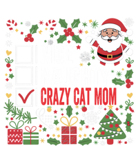 Nice Naughty Crazy Cat Mom Funny Christmas Santa Claus Gift T-Shirt