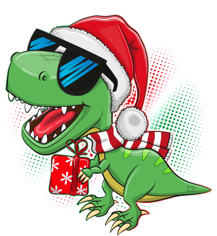 Funny Christmas Santa Trex Dinosaur Core Soft Shell Jacket