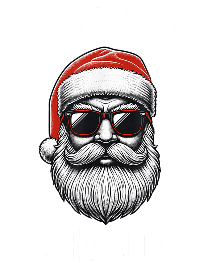 Rizz The Season Silly Christmas Funny Santa Performance Long Sleeve Polo