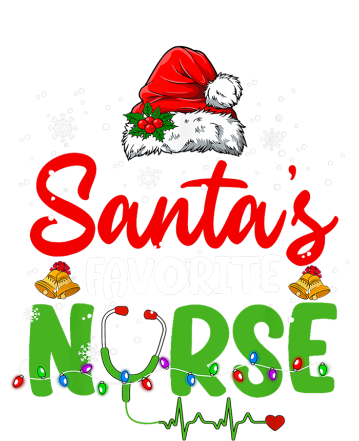 Nurse Santas Favorite Nurse Funny Christmas Funny Gift T-Shirt