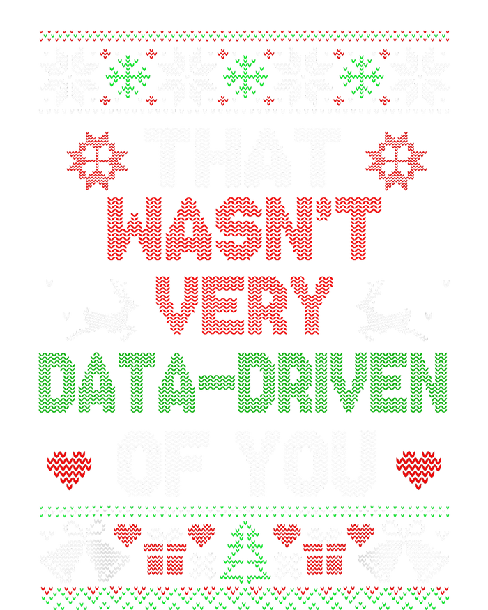 That WasnT Very Data Driven Of You Christmas Xmas Pajamas Women's Tri-Blend 3/4-Sleeve Raglan Shirt