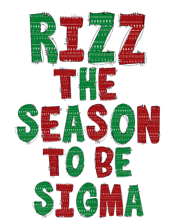 Rizz The Season Funny Gen Alpha Slang Christmas Teacher Sustainable Beanie