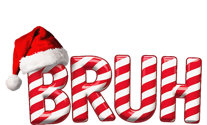 Bruh Christmas Candy Cane For Teen Funny Xmas Bruh Gift T-Shirt