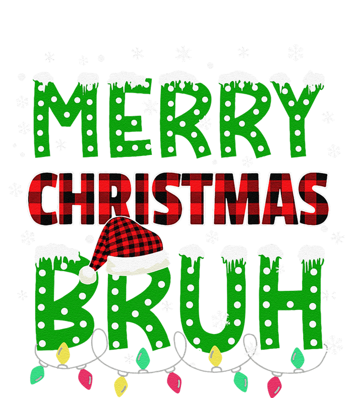 Bruh Christmas Red Plaid Teen Xmas Pajama Gift Tall Hoodie