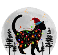 Black Cat Christmas Santa Hat Meowy Cats Kids T-Shirt