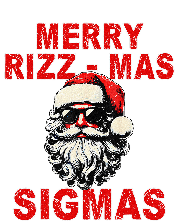 Merry Rizz Mas Sigmas Cool Santa Face Gen Alpha Christmas Gift Performance Sprint T-Shirt