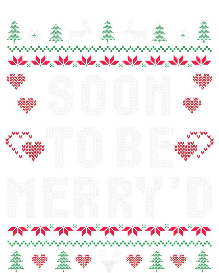 Soon To Be MerryD Engaged Couples Matching Ugly Christmas Gift Poster